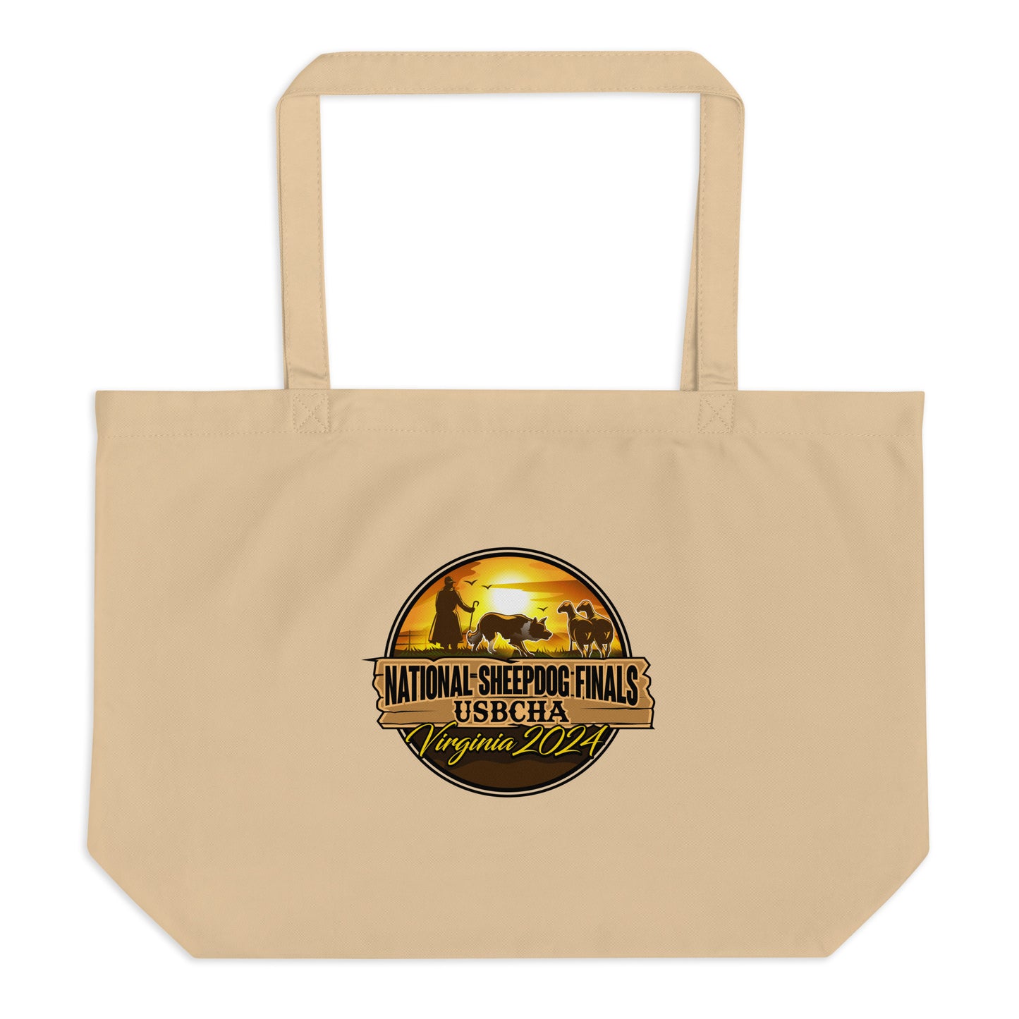 Large organic tote bag